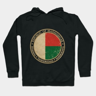 Vintage Republic of Madagascar Africa African Flag Hoodie